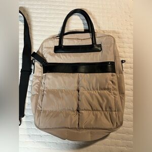 Mossimo Supply Co. Tan and Black Laptop Bag